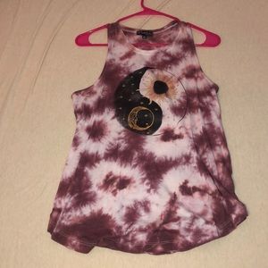 Tie dye boho tank top